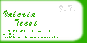 valeria tecsi business card
